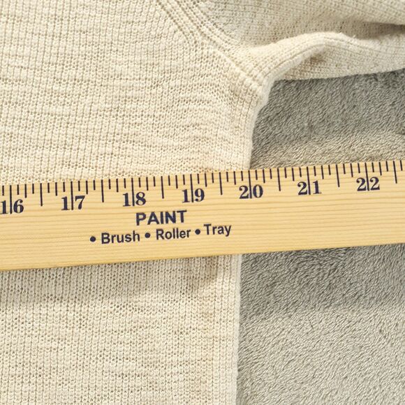 Madewell Womens Size L Cream V-Neck Button up Long Sleeve Oversized Cardigan - Picture 4 of 10